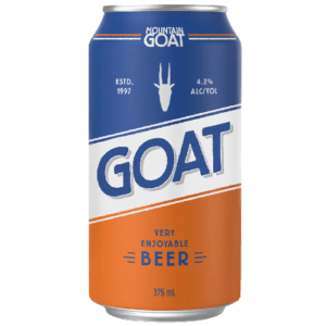 MOUNTAIN GOAT VERY ENJOYABLE BEER 4.2% CAN 375ML