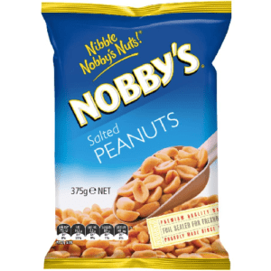 NOBBYS SALTED PEANUTS 375G