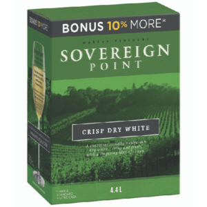 SOVEREIGN POINT CRISP DRY WHITE CASK 4L