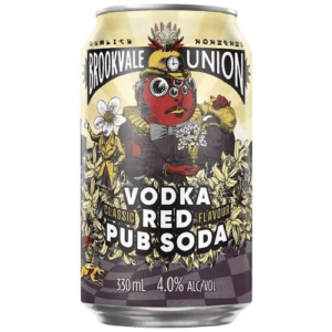 BROOKVALE UNION VODKA RED PUB SODA 4% CAN 330ML
