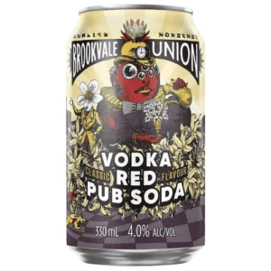 BROOKVALE UNION VODKA RED PUB SODA 4% CAN 330ML