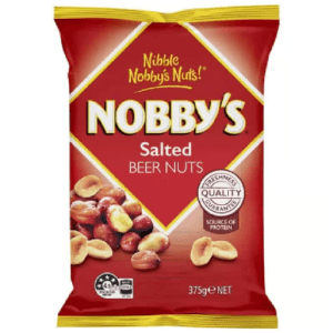 NOBBYS SALTED BEER NUTS 375G