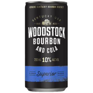 WOODSTOCK BOURBON & COLA 10% CAN 200ML