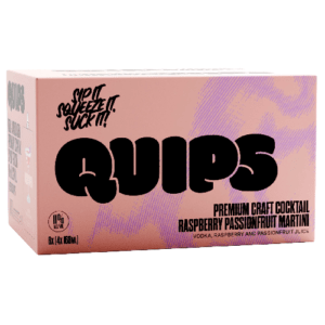 QUIPS RASPBERRY PASSIONFRUIT MARTINI COCKTAIL 4PK 11%