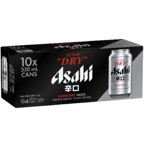 ASAHI SUPER DRY 5% 10PK CANS 330ML