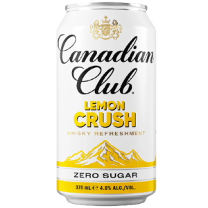 CANADIAN CLUB ZERO SUGAR LEMON CRUSH 4.8% CAN 375ML
