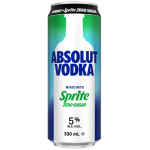 ABSOLUT & SPRITE ZERO 5% CAN 330ML