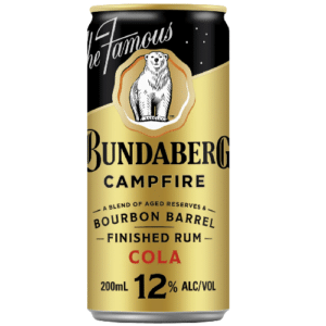 BUNDABERG CAMPFIRE BOURBON & COLA 12% CAN 200ML
