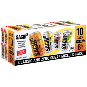 SACHI8 MIXED 10PK ZERO SUGAR CAN 375ML